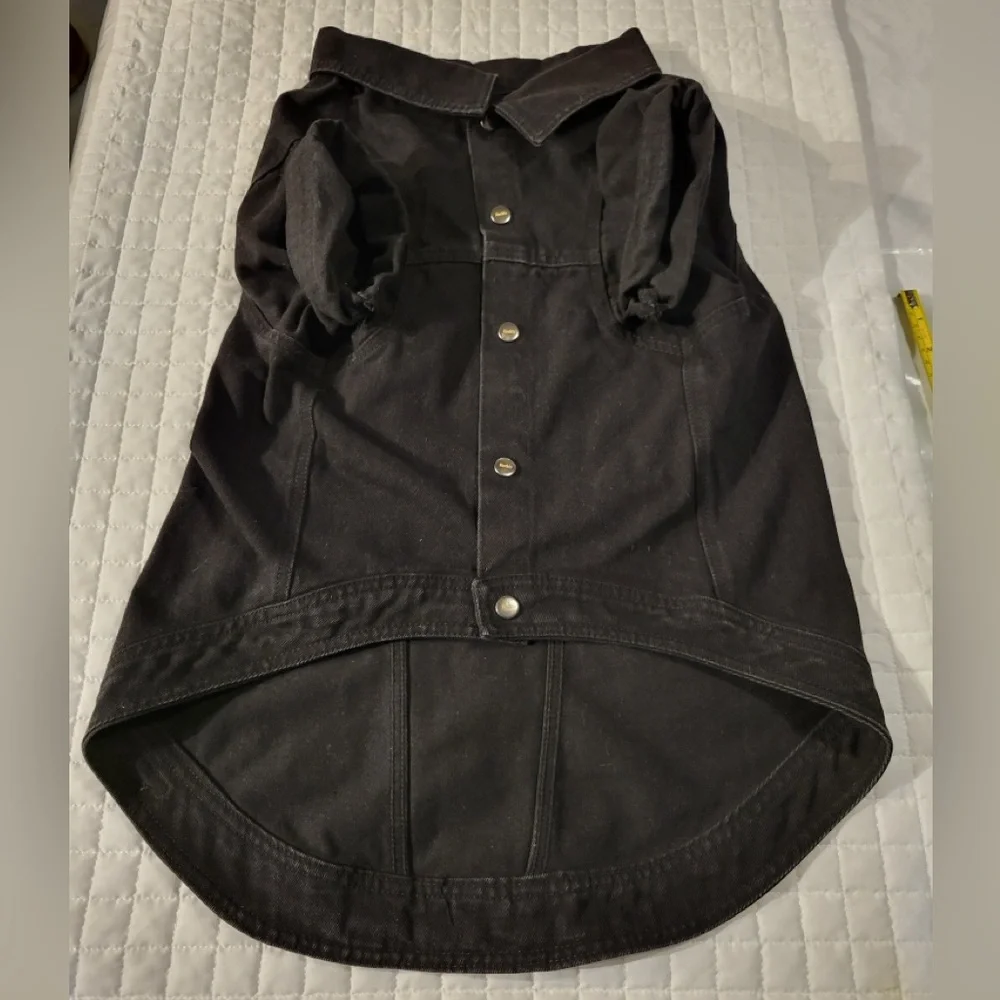 Reddy Dog Pet 3XL Black Jean Jacket Biker Western Grunge Indie Streetwear Cute